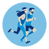 icono personas corriendo