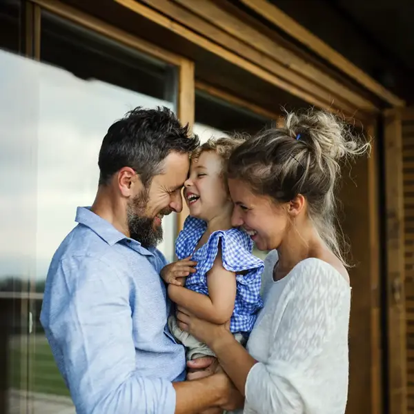 familia sonriente
